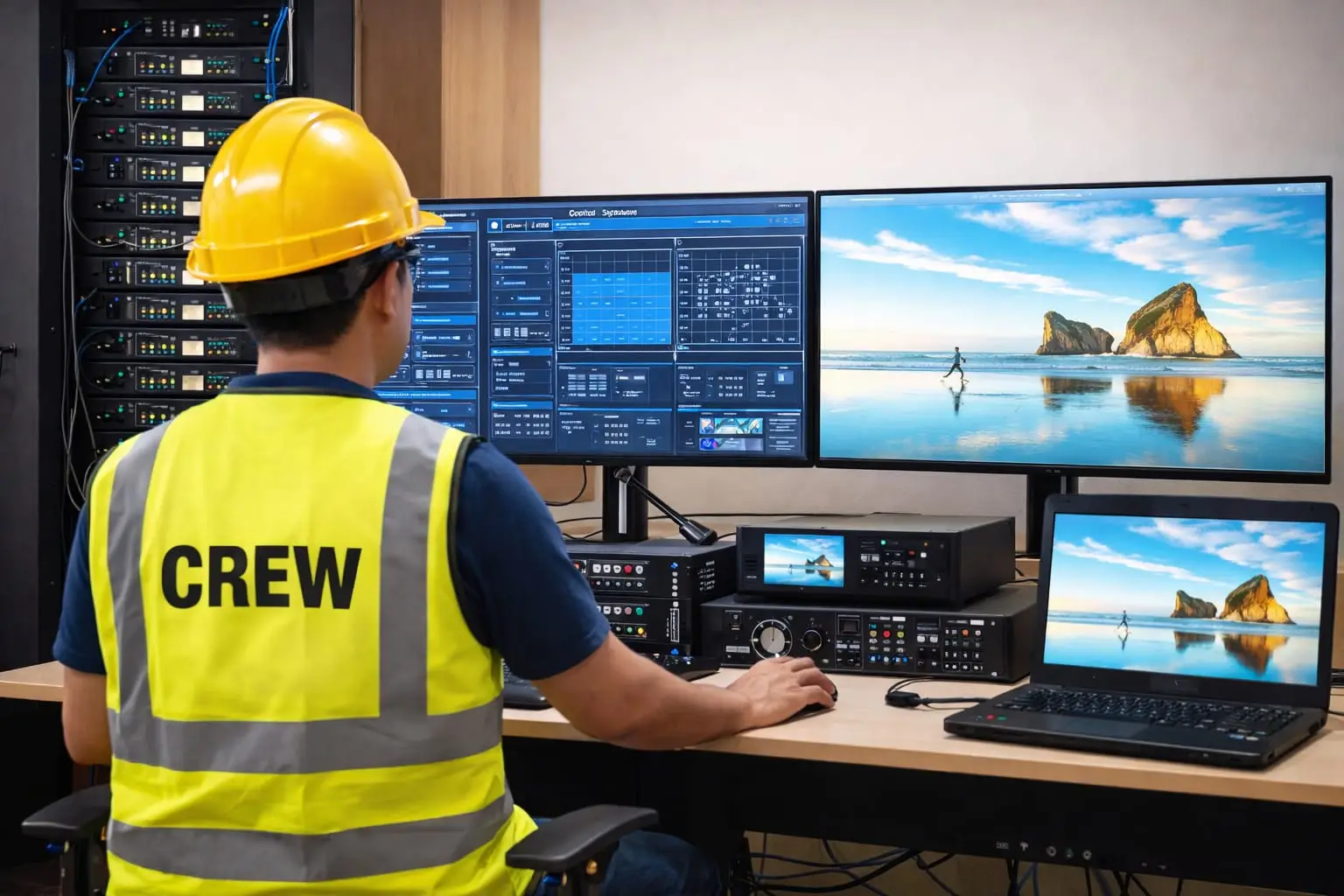 konfigurasi sistem kontrol oleh vendor videotron