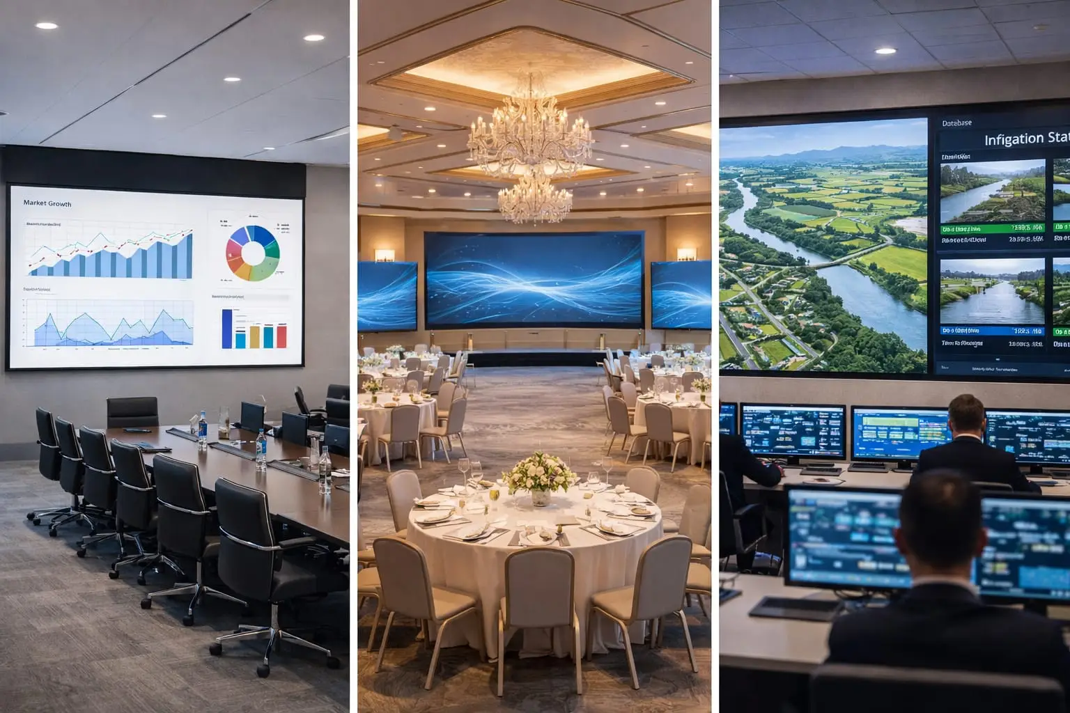 jenis penggunaan videotron indoor pada berbagai ruangan