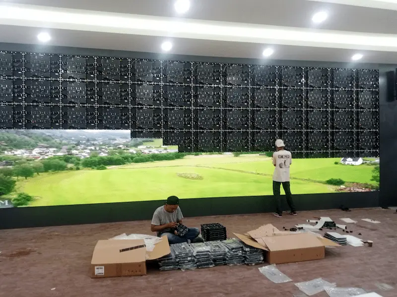 Jasa pemasangan videotron indoor LED untuk kebutuhan promosi di dalam ruangan