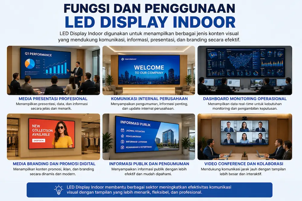 Fungsi dan Penggunaan LED Display Indoor