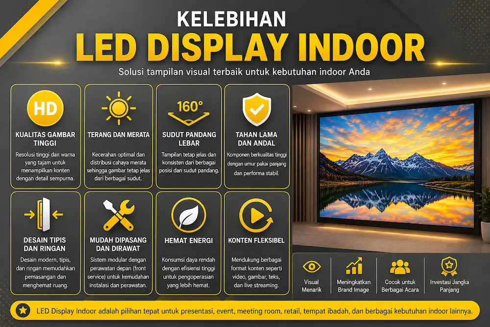 Kelebihan LED Display Indoor