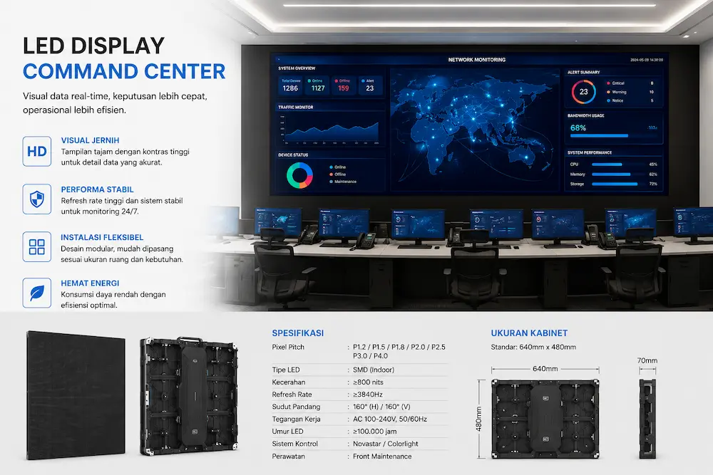 LED Display Command Center