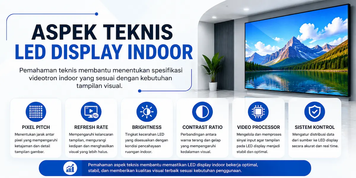 Panduan teknis videotron indoor
