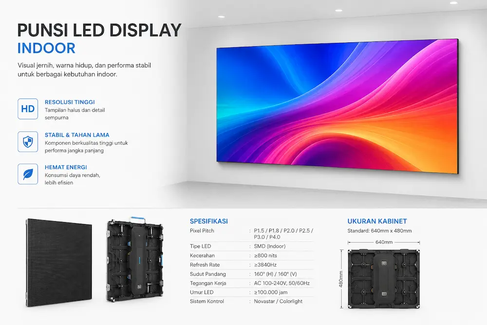Fungsi LED Display Indoor