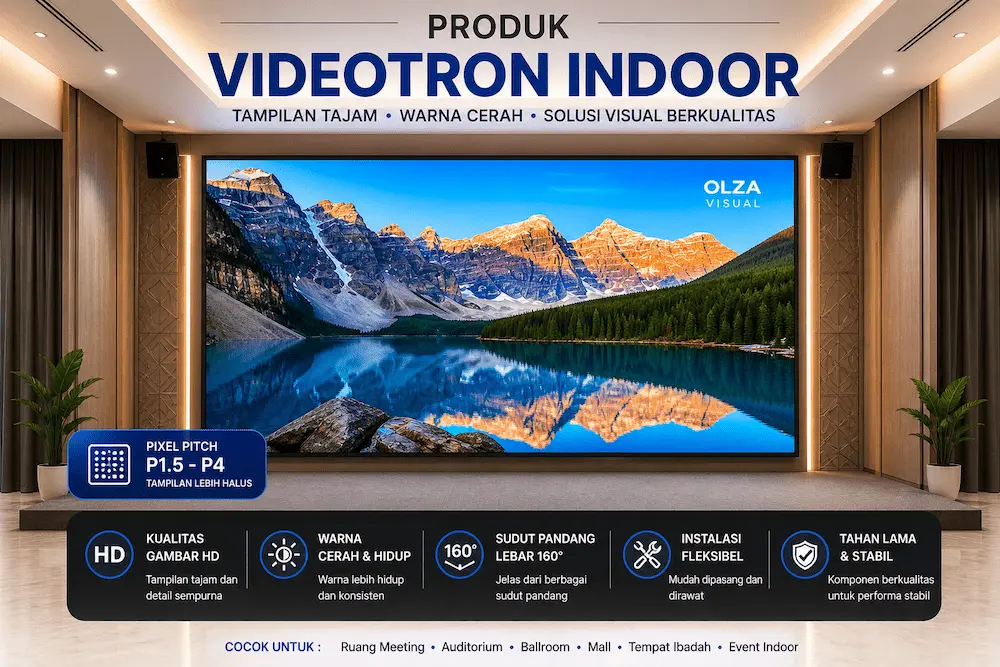 videotron indoor tampilan hd pixel pitch kecil untuk ballroom dan ruang meeting