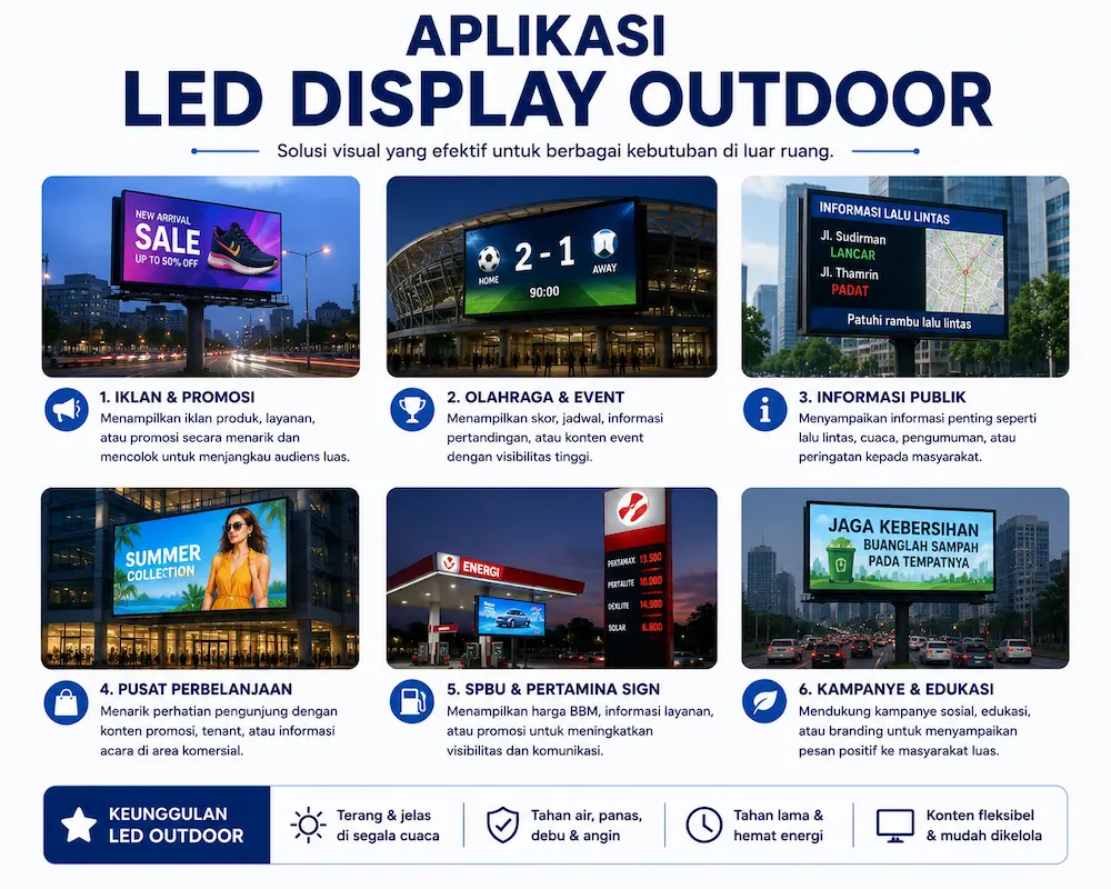 Aplikasi LED Display Outdoor