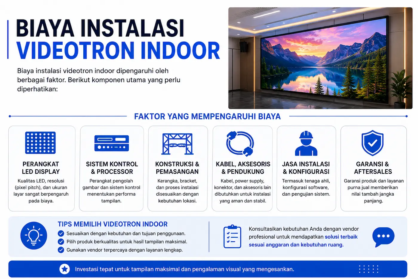 Biaya Instalasi Videotron Indoor