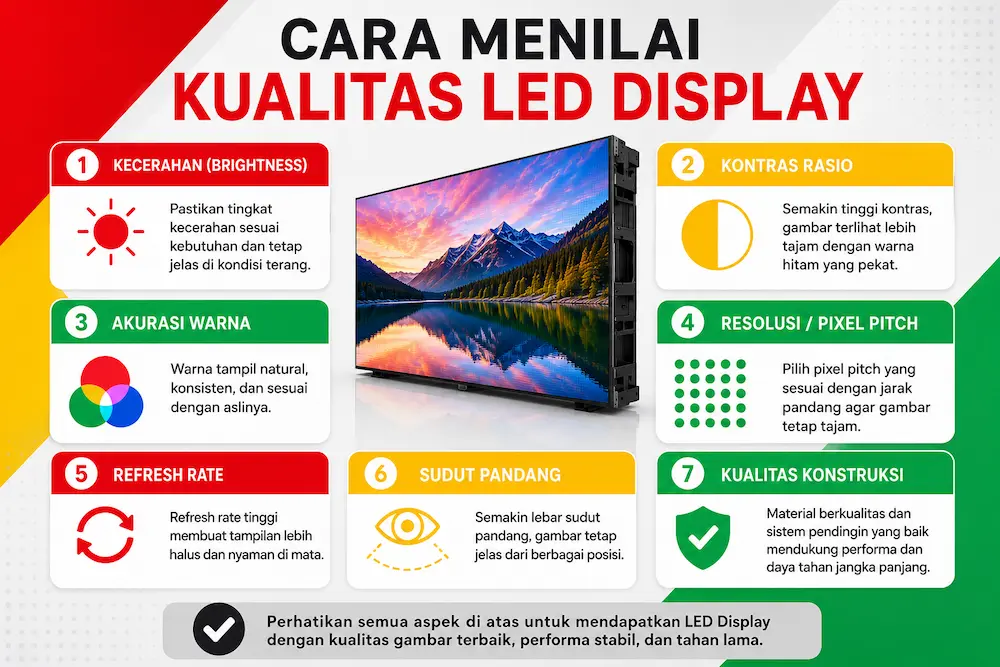 Cara Menilai Kualitas LED Display