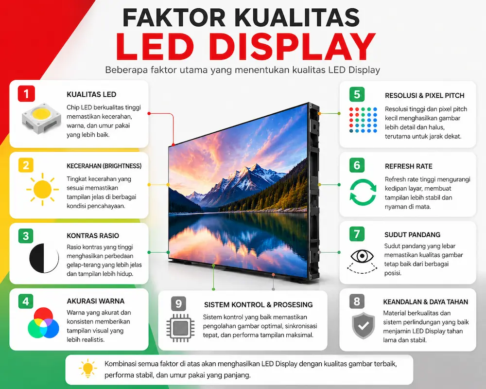 Faktor Kualitas LED Display