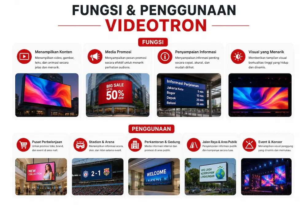 Fungsi dan Penggunaan Videotron