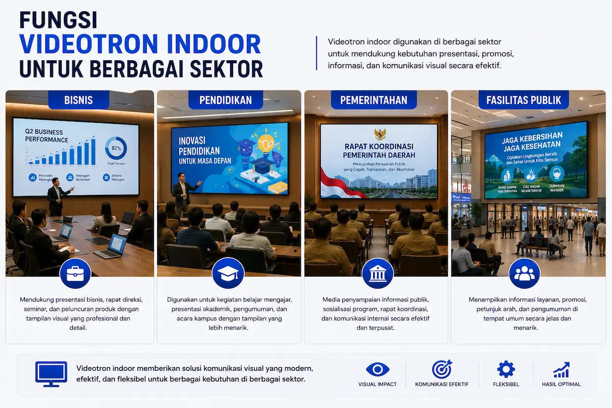 Fungsi Videotron Indoor untuk Berbagai Sektor