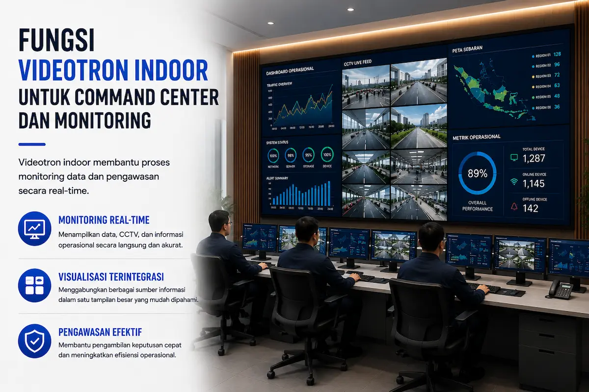Fungsi Videotron Indoor untuk Command Center