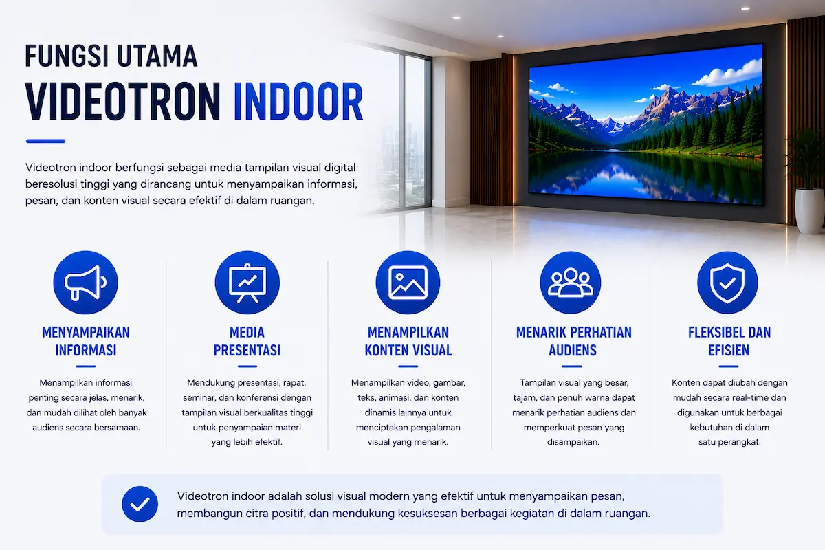 Fungsi Videotron Indoor