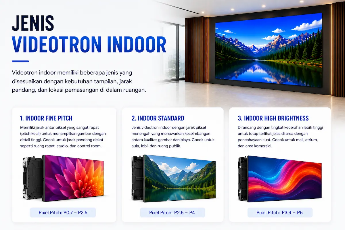 Jenis Jenis Videotron Indoor