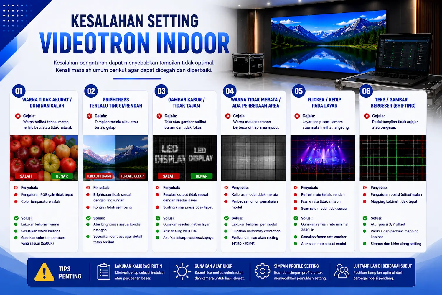 Kesalahan Setting Videotron Indoor