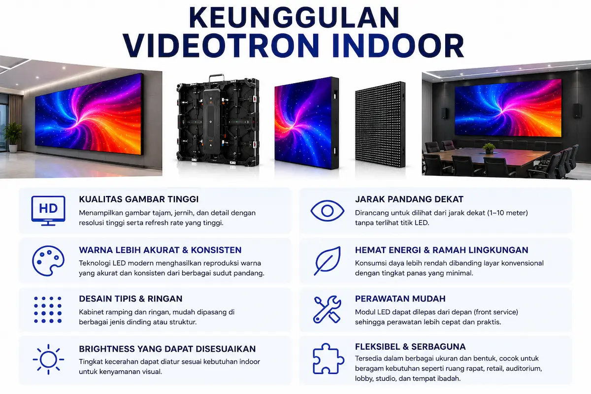 Keunggulan Videotron Indoor