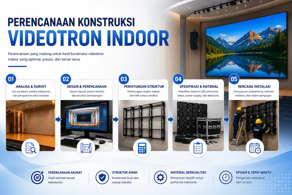Perencanaan Konstruksi Videotron Indoor