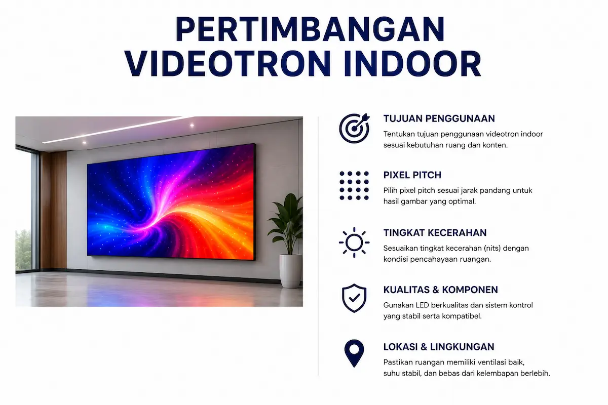 Pertimbangan Videotron Indoor