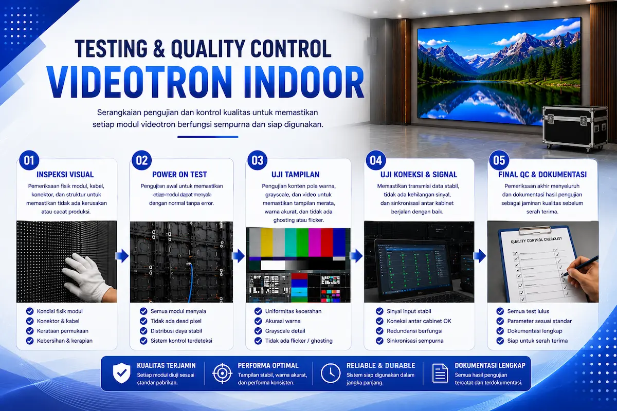 Testing dan Quality Control Videotron Indoor