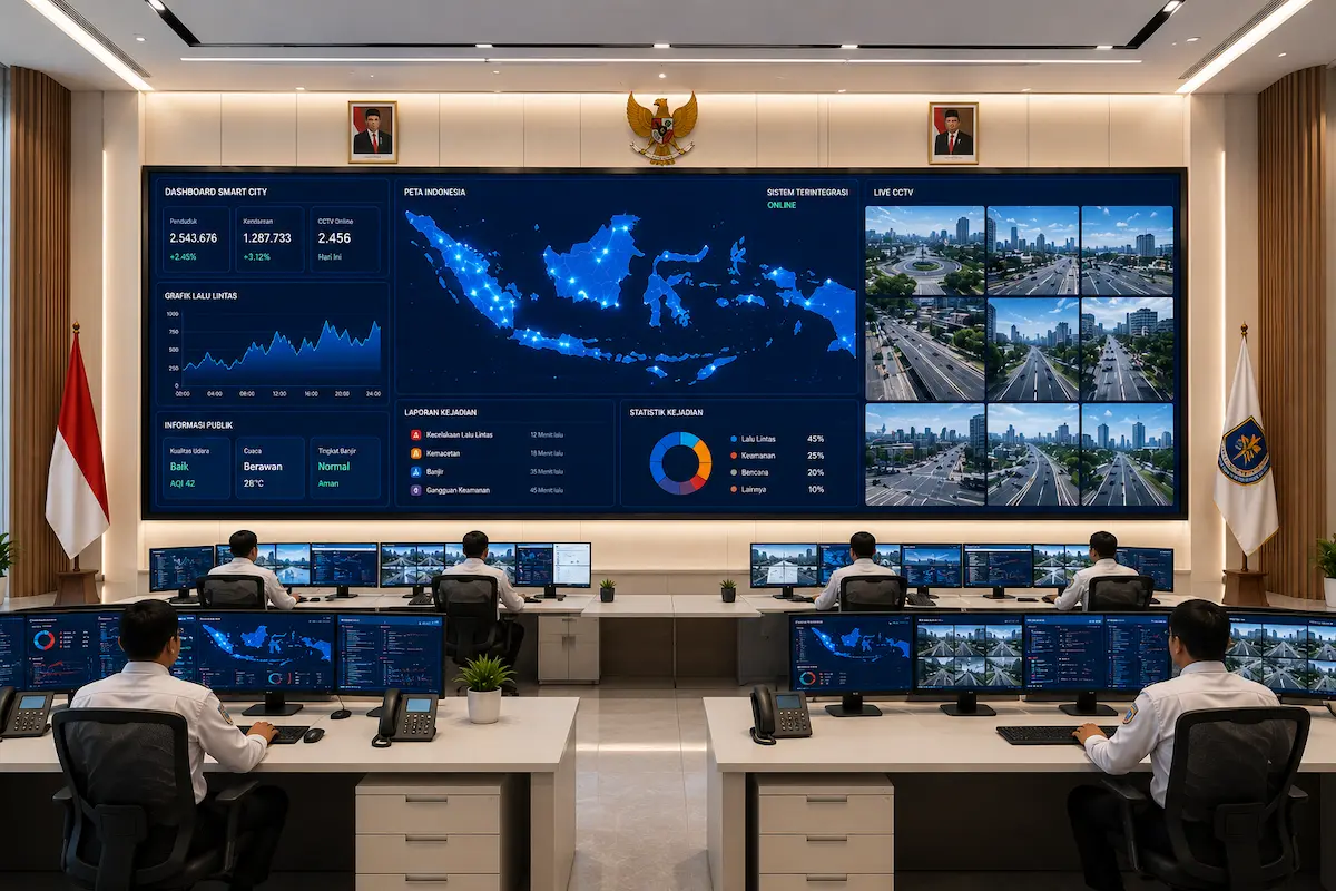 Videotron command center pemerintah untuk smart city dan monitoring wilayah