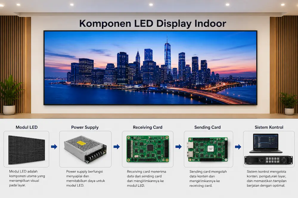 Komponen LED Display Indoor