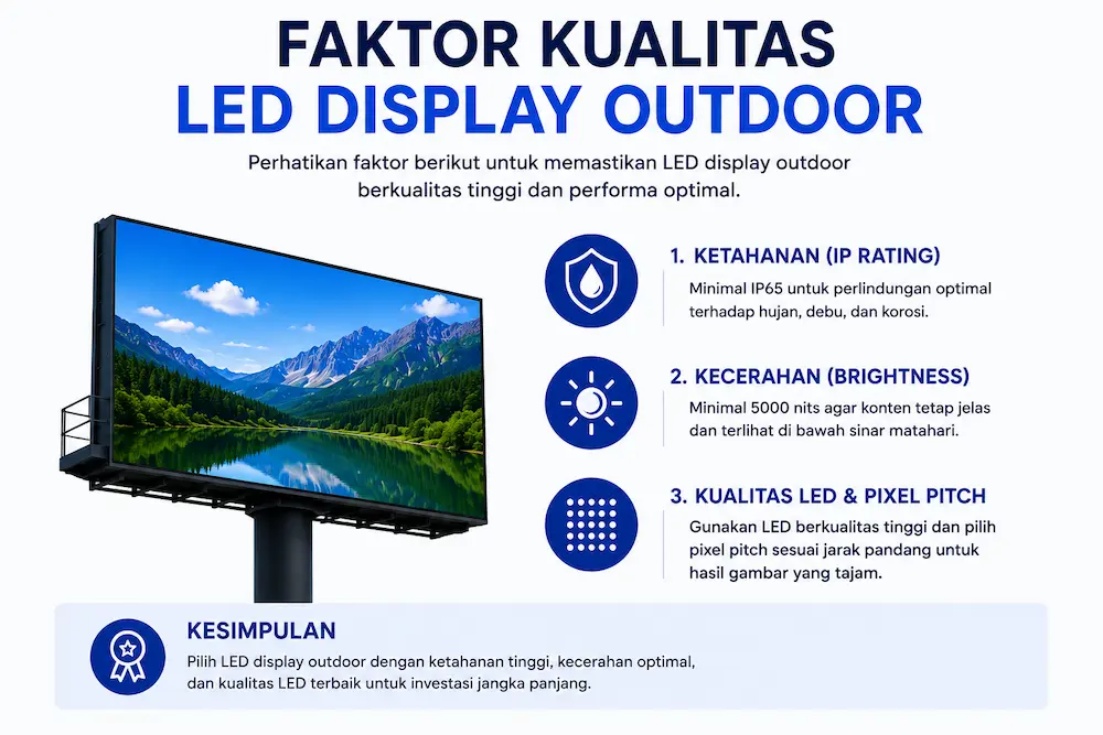 Faktor Kualitas LED Display Outdoor