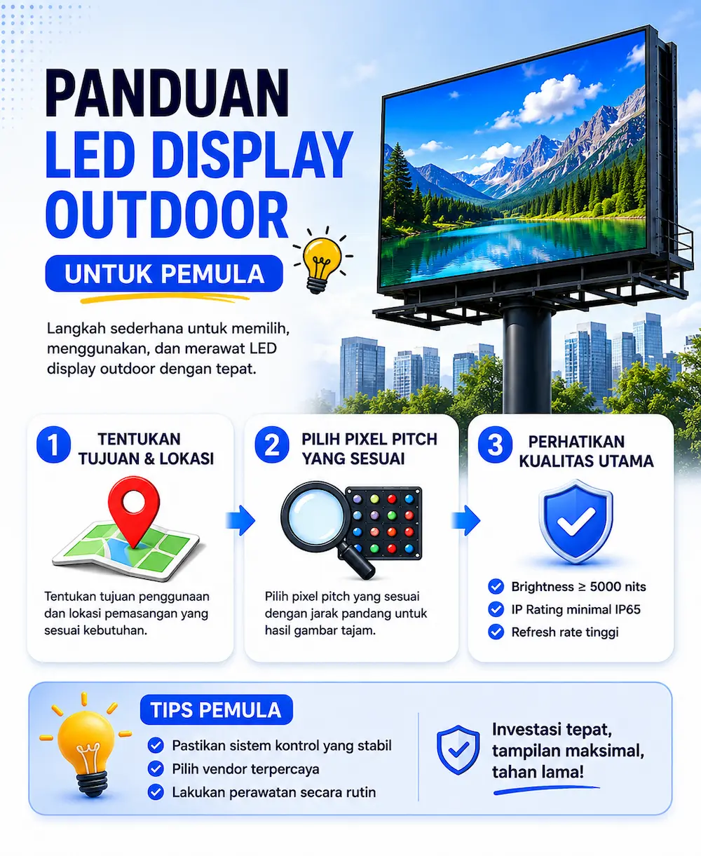 Panduan LED Display Outdoor untuk Pemula