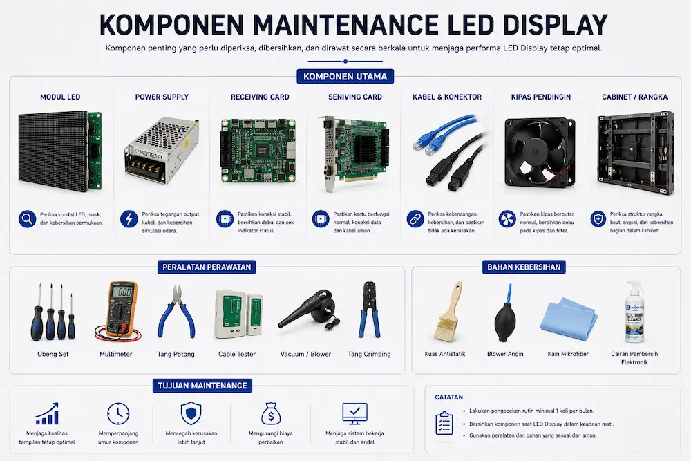 Komponen Maintenance LED Display