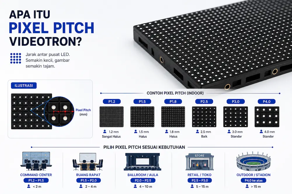 Apa Itu Pixel Pitch Videotron