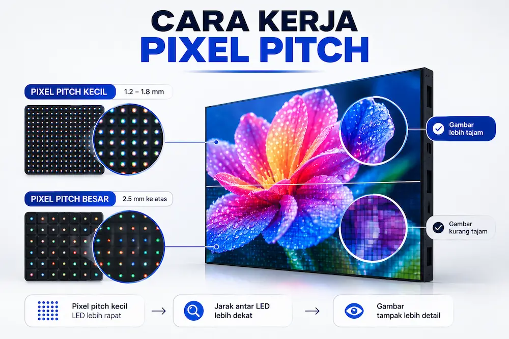 Cara Kerja Pixel Pitch