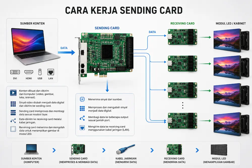 Cara Kerja Sending Card