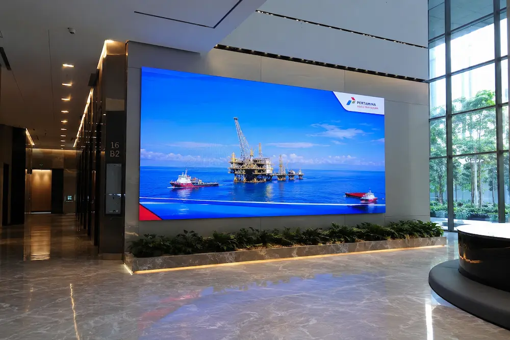 Videotron Lobby untuk branding dan informasi