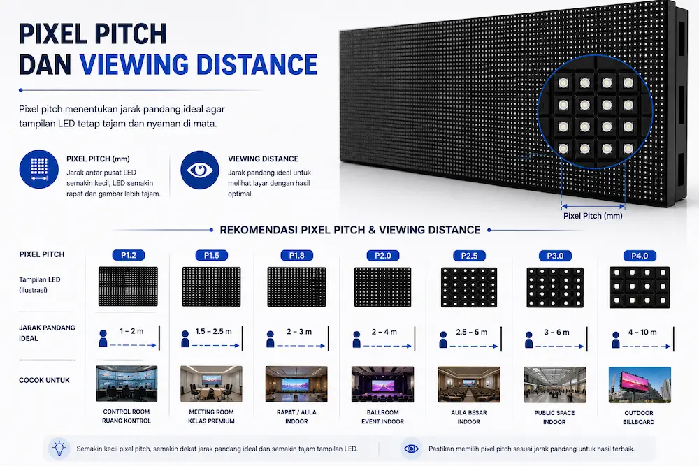 Pixel Pitch dan Viewing Distance