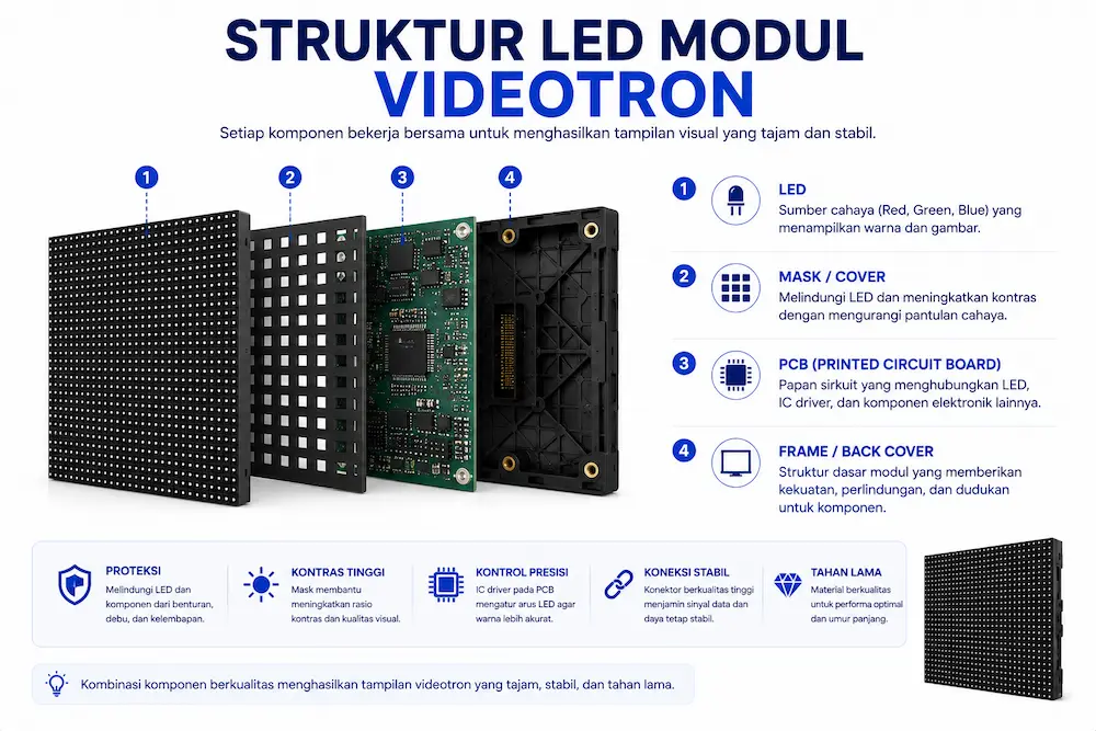 Struktur LED Module Videotron