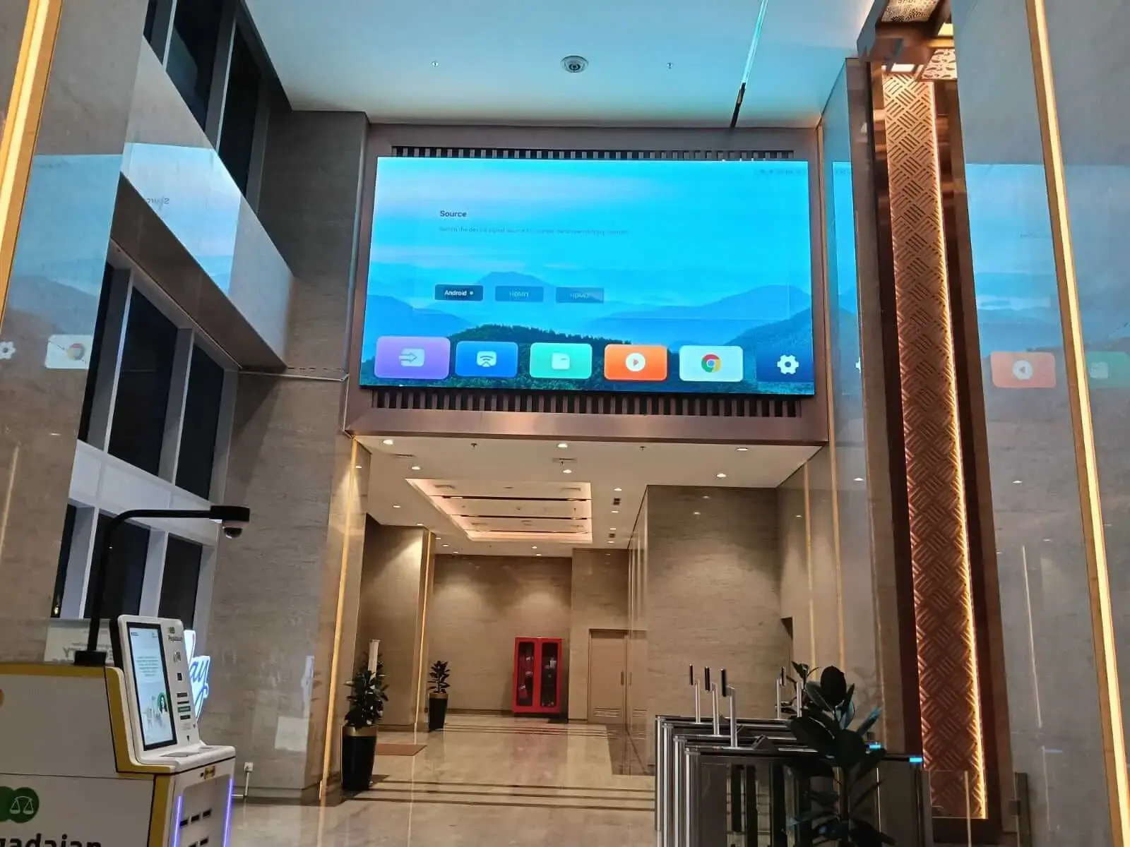 Videotron Lobby untuk area penerima tamu