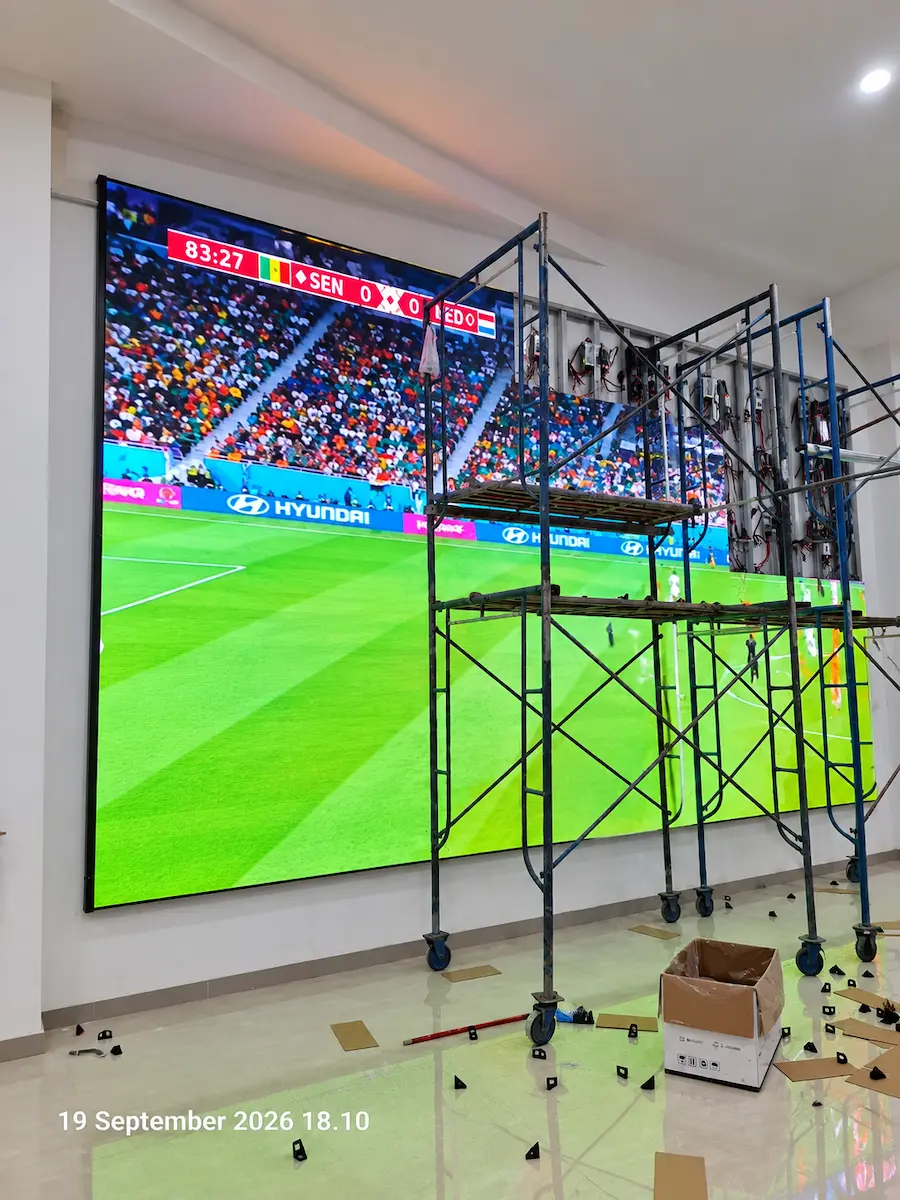 Hasil akhir Videotron Indoor P2.5 setelah pemasangan