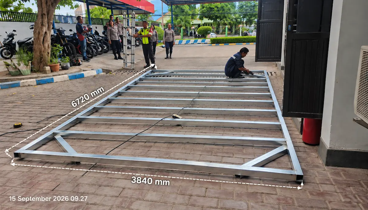 Rangka Videotron Indoor P2.5 6,72 x 3,84 meter