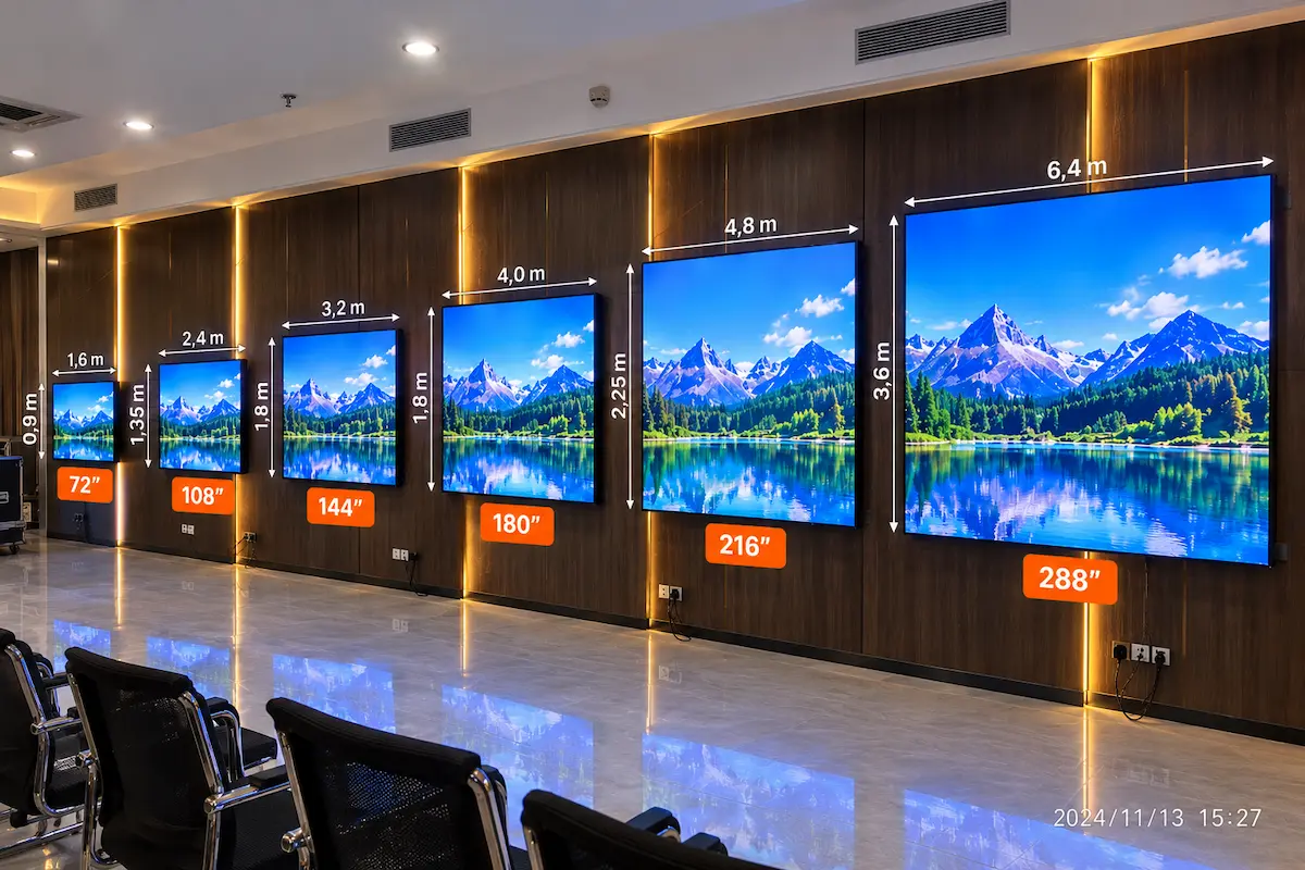 Ukuran Videotron Indoor