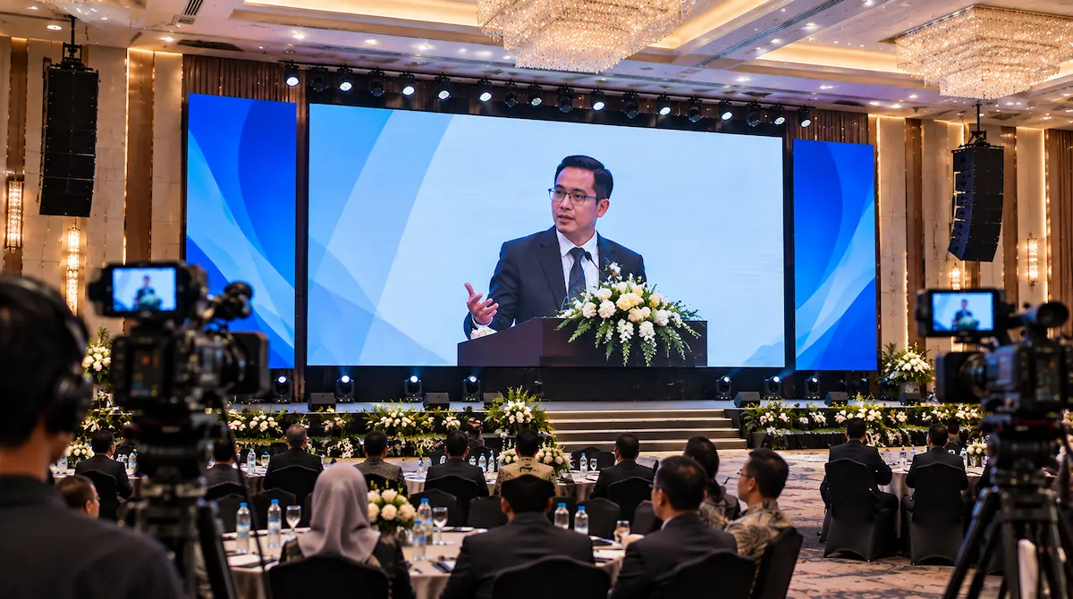 Videotron Ballroom untuk live camera dan video conference