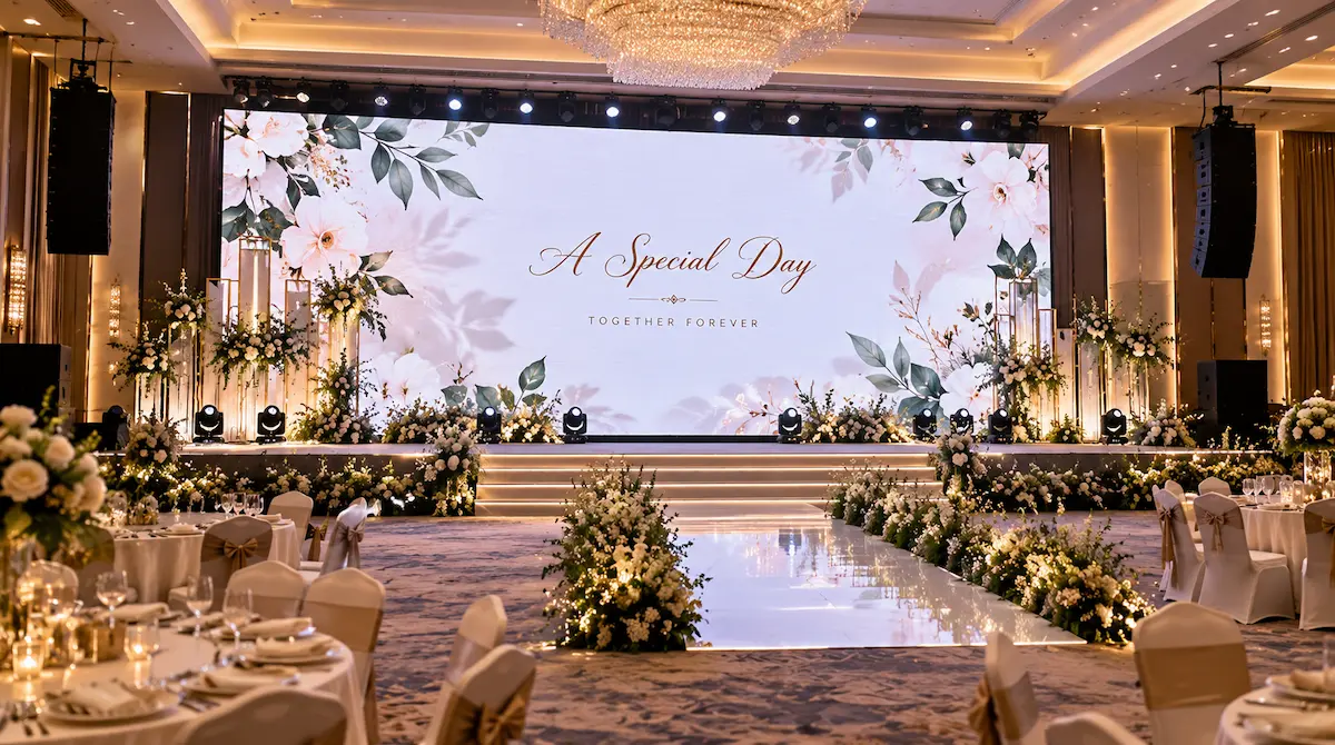 Videotron Ballroom untuk wedding dan event