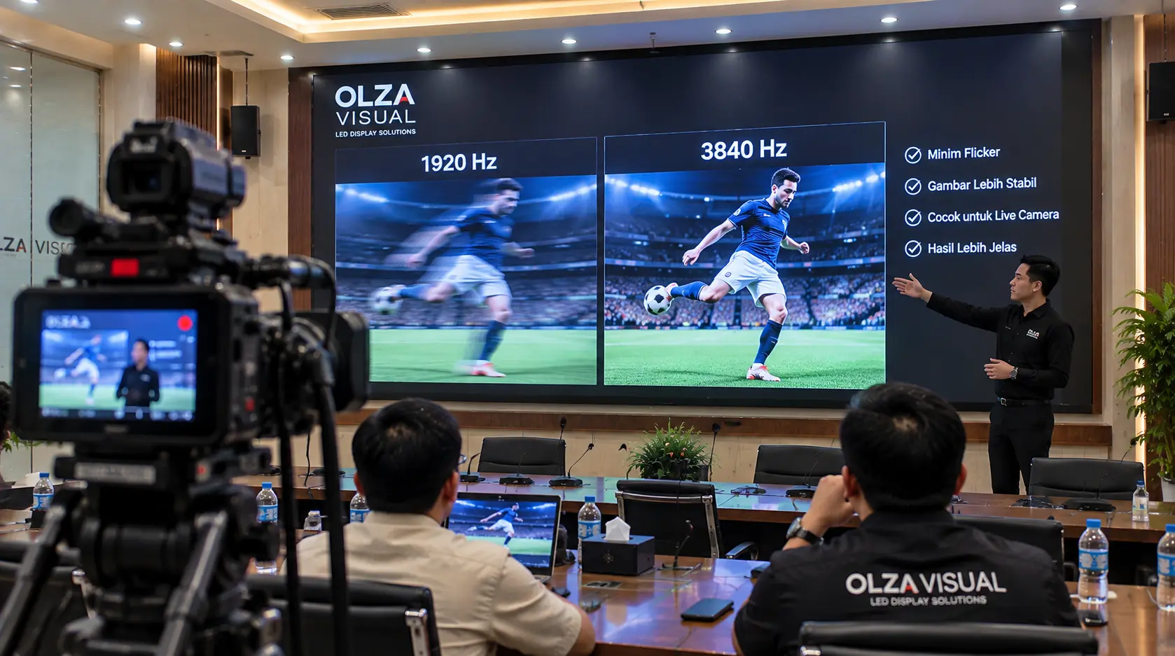 Videotron Indoor refresh rate tinggi untuk kamera