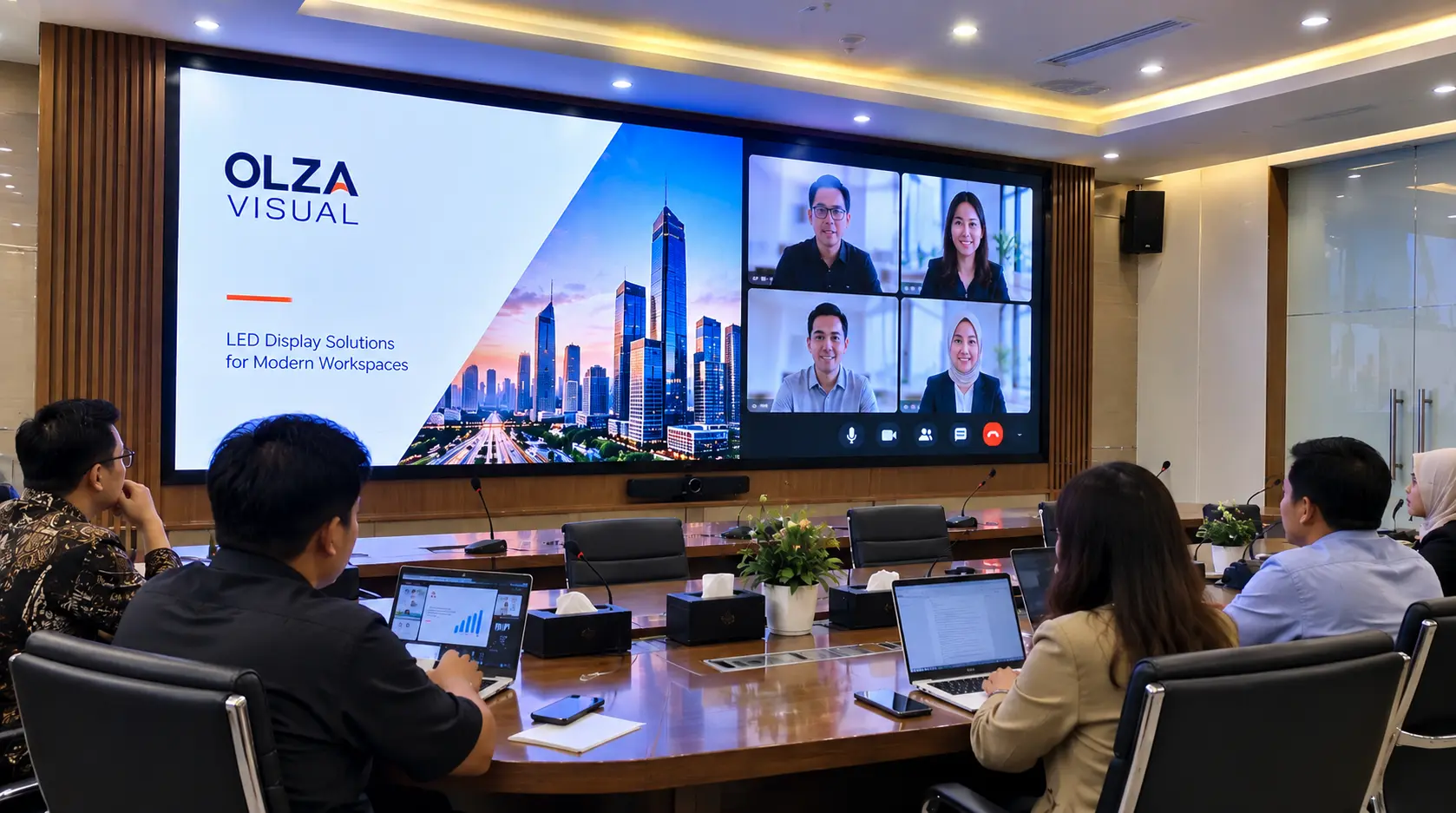 Videotron Indoor P2 untuk meeting room presentasi dan video conference
